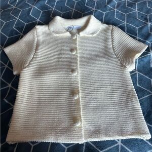 Zara chunky knit Peter Pan collar cardigan